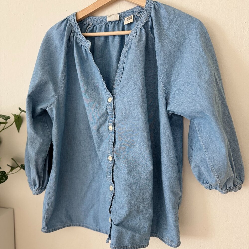 💙 Levi's 100% Cotton Blouse - Light Denim Blue ✨